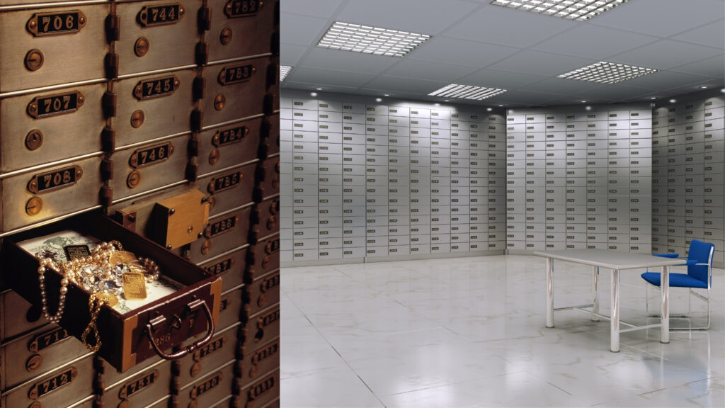 the best way to store gold - bank safe deposit boxes