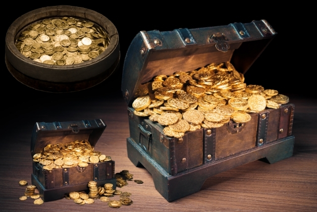 gold bars vs gold coins a gold treasure
