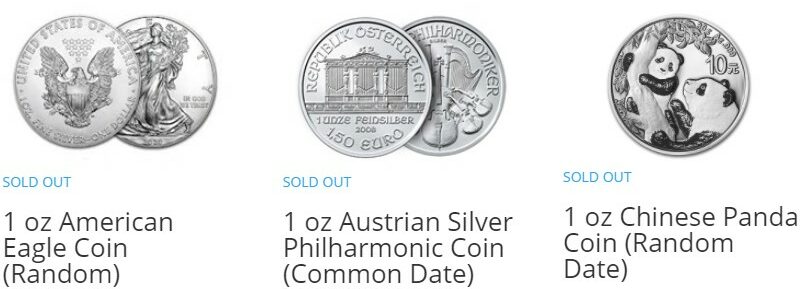 Is it too late to buy silver in 2021 coins sold out